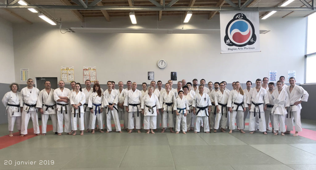 stage de karaté avec Oshiro sensei à Blagnac